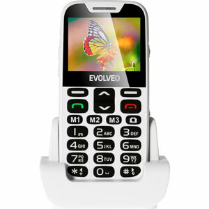 EVOLVEO EasyPhone XD s nabíjecím stojánkem bílý