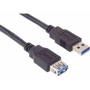 PremiumCord USB female prodlužovací kabel na USB male 0,5 m