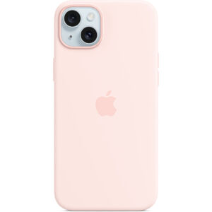 Apple silikinový kryt s MagSafe na iPhone 15 Plus světle růžový