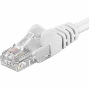 PremiumCord Patch kabel UTP RJ45-RJ45 level 5e bílý 0,25m