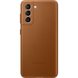 Samsung Leather Cover kryt Galaxy S21 5G (EF-ZG991CJE) hnědý