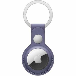 Apple AirTag kožená klíčenka šeříkově nachová