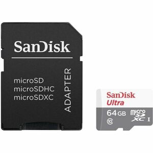 SanDisk Ultra MicroSDXC Class 10 UHS-I Android paměťová karta 64GB + adaptér