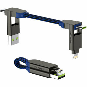 Rolling Square inCharge X - nabíjecí a datový kabel 6 v 1 safírově modrý