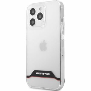 AMG PC/TPU Red Stripes Kryt iPhone 13 Pro Max čirý