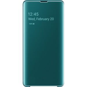 Samsung EF-ZG975CG Clear View flipové pouzdro Galaxy S10+ zelené