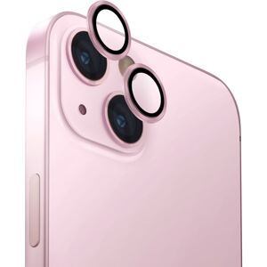 UNIQ OPTIX Aluminium Camera Lens Protector iPhone 15/15 Plus růžová