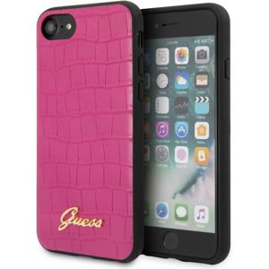Guess Croco kryt iPhone SE (2020)/8/7 růžový