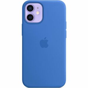 Apple silikonový kryt s MagSafe na iPhone 12 mini středomořsky modrý