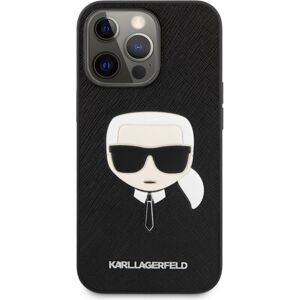 Karl Lagerfeld PU Saffiano Karl HeadCover iPhone 13 Pro Max černý