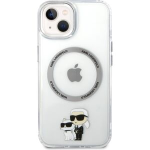 Karl Lagerfeld MagSafe kryt IML Karl and Choupette NFT iPhone 13 čirý
