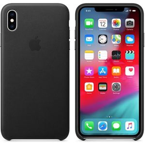 Apple kožené pouzdro iPhone XS Max černé