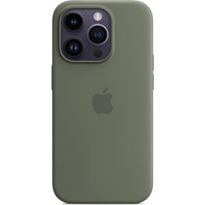 Apple silikonový kryt s MagSafe na iPhone 14 Pro olivový