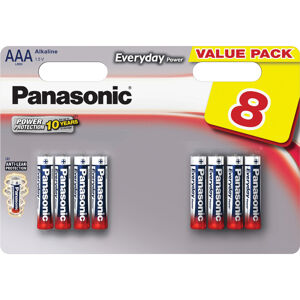 Panasonic Everyday Power AAA alkalická baterie LR03 (8ks)