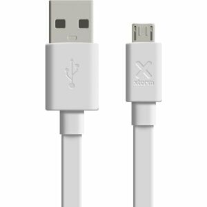 Xtorm Flat USB-A/MicroUSB plochý kabel 3 m bílý