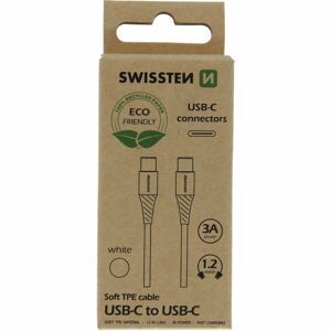SWISSTEN datový kabel USB-C/USB-C 1,2M bílý (ECO BALENÍ)