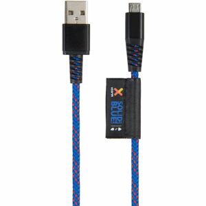 Xtorm Solid USB-A/MicroUSB pevný kabel 1 m modrý