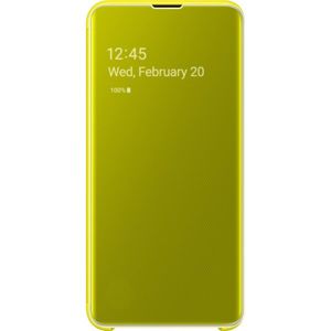 Samsung EF-ZG970CY Clear View flipové pouzdro Galaxy S10e žluté