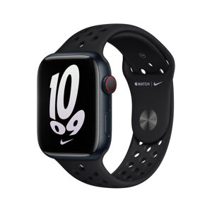 Apple Watch 49/45/44/42mm černý/černý Nike sportovní řemínek