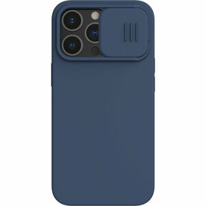 Nillkin CamShield Silky Magnetic silikonový kryt iPhone 13 Pro modrý
