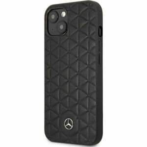 Mercedes Genuine Leather Quilted Hard Case iPhone 13 Mini černé
