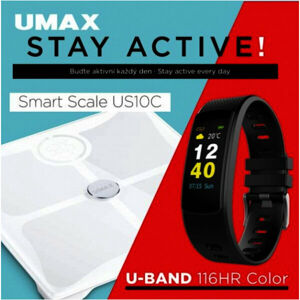 UMAX Stay Active! Váha+Fitness náramek
