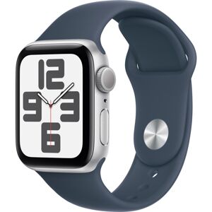 Apple Watch SE (2023) GPS 40mm sportovní silikonový řemínek bouřkově modrý M/L
