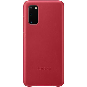Samsung Leather Cover kryt Galaxy S20 (EF-VG980LREGEU) červený (eko-balení)