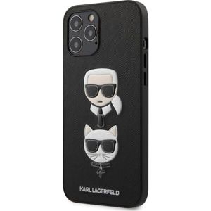 Karl Lagerfeld Saffiano K&C Heads kryt iPhone 12 Pro Max černý