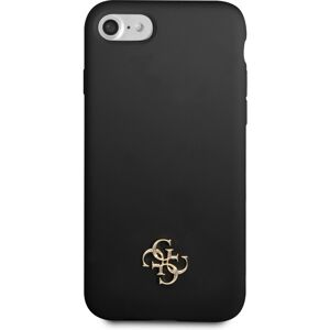 Guess 4G Silicone Metal Logo kryt iPhone 7/8/SE (20/22) černý