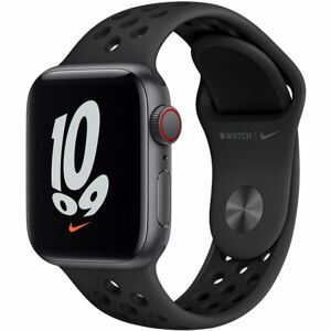 Apple Watch Nike SE Cellular 40mm vemírně šedé s antracitovým/černým sportovním řemínkem