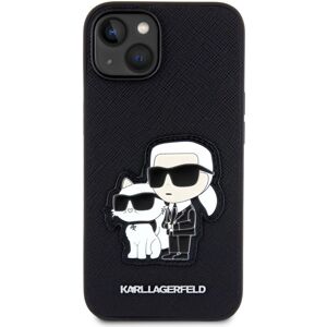 Karl Lagerfeld PU Saffiano Karl and Choupette NFT kryt pro iPhone 13 černý