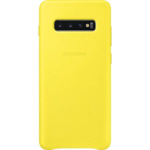 Samsung EF-VG975LY kožený zadní kryt Samsung Galaxy S10+ žlutý